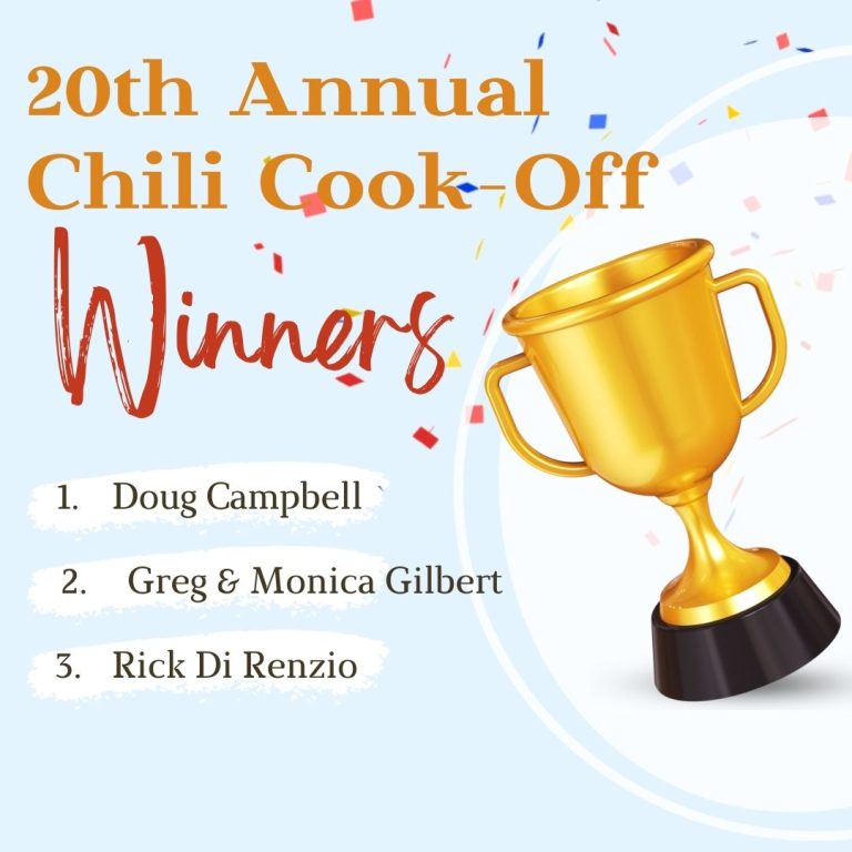 20th Annual Chili Cook-Off Winners