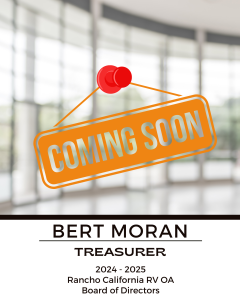 Bert Moran, Treasurer
